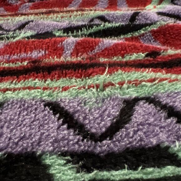 Vintage Tsunami Half Zip Fleece Sweater Aztec Pattern Hiking Men's Size L Toggle - Picture 5 of 14